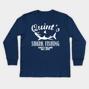 Jaws - Quint's Shark Fishing Kids Long Sleeve T-Shirt